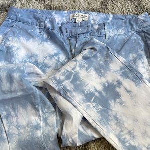 Nili Lotan “acid wash” blue and white pants size 8 perfect condition